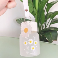 Gelas Mini Trendy Daisy Lapis Ganda Tahan Panas Anti Bocor Ramah Lingkungan Lucu Gemuk Portabel Cangkir Hadiah Promosi
