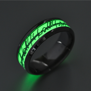Religious Gift Glow in the Dark Trendy Fashion Jesus Muslim Jewelry <b>Mens</b> <b>Titanium</b> Luminous <b>Rings</b> - Product Image 5