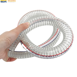 Manguera de <span class=keywords><strong>PVC</strong></span> Flexible Reforzada con Alambre de Acero, Resistente a Alta Presión, para Succión de Bomba, Tipo Espiral Transparente - Product Image 4
