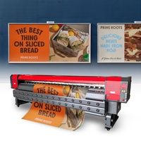 Nueva Máquina de Impresión de Banners de Vinilo Autoadhesivo de Gran Formato, 3.2m 10 pies, Impresora de Solvente con Cabezal de Impresión Konica 512i de 4/8 Piezas