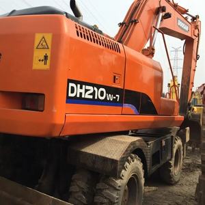 รถขุดมือสอง Doosan DH210W-7 ชั่วโมงการทำงานต่ำ รถขุดไฮดรอลิกแบบล้อ Doosan DH210W-7 ลดราคา - Product Image 6