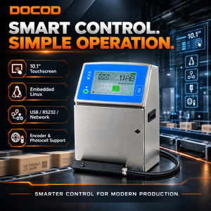 DOCOD SP-S2000 High <b>Adhesion</b> CIJ QR Code Inkjet Printer Small Character Coding Machine for Glass Plastic Cable Wire Pipe <b>Metal</b> - Product Image 1