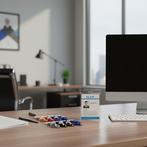 Laccetto da collo Ilan 45 cm con porta badge identificativo per accessori - Product Image 3