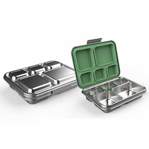 Customized Food Grade 304 Stainless Steel Bento <b>Lunch</b> <b>Box</b> for Kids Bpa-free Reusable Portable Kids <b>Lunch</b> <b>Box</b> - Product Image 1