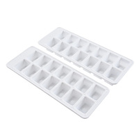 Fácil liberação 14 cavidade forma quadrada recipiente de armazenamento molde de plástico descartável pp bandejas do cubo de gelo para o gelo