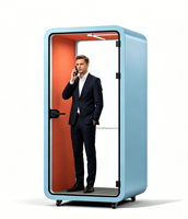 Mobilier de bureau modulaire, cabine de bureau acoustique amovible pour les hôtels et les bâtiments - Salles mobiles réglables