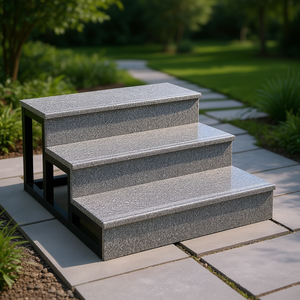 Natural Granite <b>Steps</b> 18x300x1000 Modern Grey Pinkish Grey High Abrasion Resistance Polished Heat Treated Tiancheng Model 05 - Product Image 3