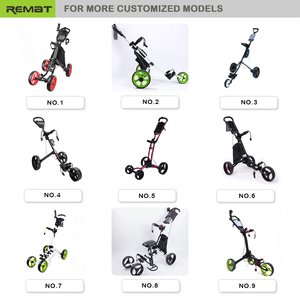 Golf Push <b>Cart</b> With Multi-function Scoreboard Three-wheel Folding Hand/Automatic Aluminum Trolley M Golf Aluminium Trolley - Product Image 1