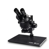 Microscope trinoculaire YCS 1S MAX HD avec base extra large, zoom 7-45x, oculaire grand angle 10X/20 à point d'œil élevé, outils de microscope YCS