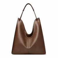Sac à bandoulière portable en cuir véritable pour femme, style décontracté et minimaliste, vente en gros, personnalisation ODM OEM