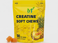 Gummies de créatine OEM, 90 unités, complément alimentaire pour adultes