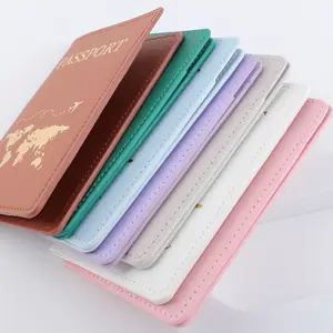 새로운 PU 가죽 여권 홀더 여행 문서 패키지 여권 보호기 여행