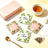 Sachets de thé laminés de qualité alimentaire avec impression de logo personnalisée, thermoscellables, portables, mini-sachets de thé, sachets de café