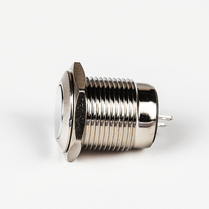 JD16D 16mm perno autobloccante tipo metallo interruttore a pulsante impermeabile IP67 livello in acciaio inox ottone per elettrodomestici - Product Image 3