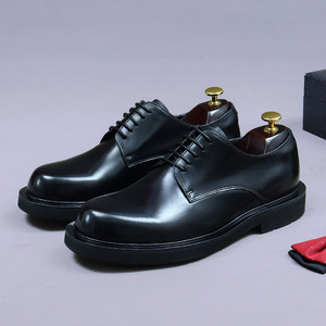 Zapatos formales de cuero vacuno de grano completo para hombre, transpirables de alta gama, ligeros y antideslizantes, zapatos profesionales de oficina - Product Image 4
