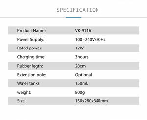 Nettoyeur de vitres électrique sans fil le plus vendu pour les hôtels, optimisé pour un nettoyage pratique - Product Image 2
