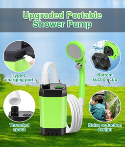 ปั๊มน้ำไฟฟ้าแบบพกพา 4500/6000/7800mAh ชาร์จผ่าน USB ติดตั้งบนพื้น PVC พร้อมหน้าจอดิจิตอล สำหรับอาบน้ำแคมป์ปิ้ง ปีนเขา ความจุ 10L/20L ใช้งานได้ทั่วไป - Product Image 6
