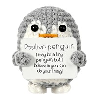 Muñeco de pingüino de ganchillo hecho a mano, nuevo, al por mayor, para decoración del hogar, regalo navideño, adorno