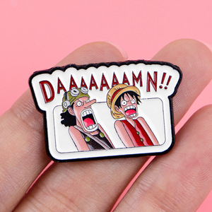 เข็มกลัดลายการ์ตูนญี่ปุ่นอะนิเมะวันพีชหมุดเคลือบโลหะแข็งสินค้ามาใหม่ - Product Image 4