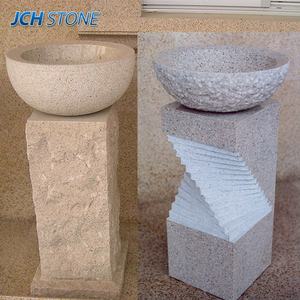 Bol à eau décoratif <span class=keywords><strong>en</strong></span> <span class=keywords><strong>pierre</strong></span> de granit naturel G603 G682 pour la maison et le jardin - Product Image 6