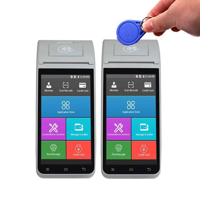Android 11.0 Handheld Pos Terminal Touch Screen Mobile Pos Systems with Built-in Printer