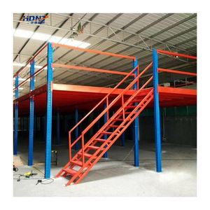 Lantai Mezzanine baja kustom kualitas tinggi dengan lapisan bubuk rak susun & rak yang dapat disesuaikan - Product Image 2