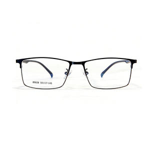 Lunettes optiques carrées demi-cerclées pour hommes Danyang 89028 en alliage de titane, montures de lunettes confortables - Product Image 3