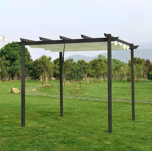 Padiglione da <span class=keywords><strong>esterno</strong></span> con tetto retrattile per uso domestico in lega di alluminio tenda isolante per alberghi e arredo da <span class=keywords><strong>esterno</strong></span> - Product Image 1