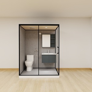 Salle <span class=keywords><strong>de</strong></span> bain intégrée - avec toilettes, douche, séparation sec-humide. Nous pouvons le réaliser en fonction <span class=keywords><strong>de</strong></span> dessins ou d'échantillons fournis - Product Image 4
