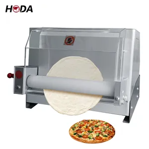 Máquina eléctrica automática de rodillo de masa de pizza, máquina de laminadora de pizza de fabricación superior de mesa Fabricación de 220v 120 volt para la venta