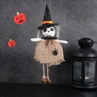 Décorations d'Halloween modernes : fantômes, citrouilles et sorcières suspendues pour jardin, fête, maison hantée et cour