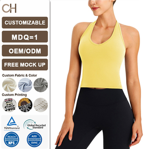Nuevo Sujetador Deportivo <span class=keywords><strong>de</strong></span> <span class=keywords><strong>Yoga</strong></span> para Mujer con Relleno, Sin Espalda, Ajuste Delgado, Top <span class=keywords><strong>de</strong></span> Entrenamiento, Estilo Moderno, Cómodo y Transpirable para Gimnasio y Actividades Deportivas - Product Image 1