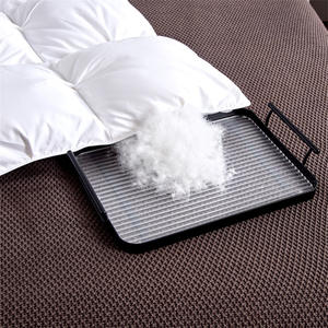 พิมพ์ออกแบบมือเดียวทําผ้าฝ้ายสีขาวหนาห่านลงผ้านวมคลุมเตียง - Product Image 2