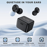 Bouchons d'oreille lavables à réduction de bruit 40dB avec réduction de bruit immersive réglable en volume Protection des oreilles à pression zéro EBud