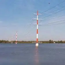 เสาเหล็กไฟฟ้าจากฟิลิปปินส์ทำจาก33-110kv ทำจากเหล็กชุบสังกะสีคุณภาพสูง