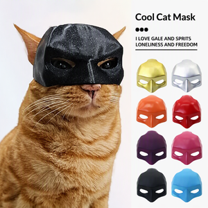 <span class=keywords><strong>Maschera</strong></span> da Gatto Supereroe in Plastica per Animali Domestici, Fai-da-Te, per Halloween e Feste in <span class=keywords><strong>Maschera</strong></span>, Personalizzabile con Logo, OEM Disponibile - Product Image 1