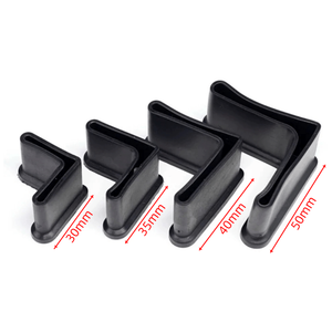 ฝาครอบเท้าพลาสติกรูปตัว L สีดําทนทานสําหรับปกป้องเท้าบันได - Product Image 1