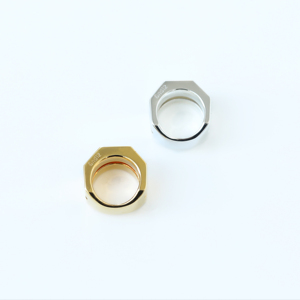 Anillo de Composición Ring01 Blanco, Oro de 14K, Joyería con Diamantes, Venta al por Mayor, Fabricante de Joyería Fina, Anillo Moderno Personalizado, Proveedor OEM ODM - Product Image 1