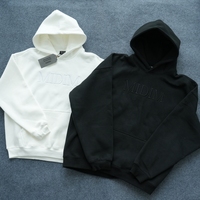 YKH 350GSM alta calidad bordado polar tela Sudadera con capucha impresión Logo Oversize manga larga invierno tallas grandes sudaderas con capucha para hombres
