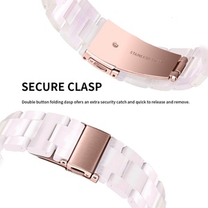 <span class=keywords><strong>Fitbit</strong></span> <span class=keywords><strong>Versa</strong></span> <span class=keywords><strong>3</strong></span>/Senseステンレス鋼折りたたみ留め金交換用リストバンドファッション<span class=keywords><strong>3</strong></span>リンク樹脂時計ストラップ用 - Product Image 6