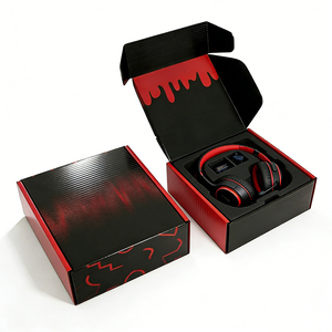 Cajas de embalaje corrugadas electrónicas de alta gama, negras y modernas, adecuadas para tiendas minoristas. - Product Image 2