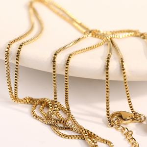 Cadena de Eslabones de Acero Inoxidable Dorado de 1.2mm-1.5mm, Estilo Básico, para Joyería Apilada, Venta al por Mayor, para Aniversario y Budismo - Product Image 2