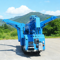 Mini-grue araignée durable de 1 tonne pour la construction en espace confiné avec télécommande