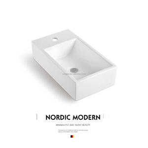 خزانة حمام مستطيلة مخصصة مع حوض غسيل وحوض غسيل يدوي - Product Image 2