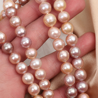 Vente en gros collier de perles d'eau douce mélangées Edison 9 mm perles en vrac perles accessoires de couleur naturelle