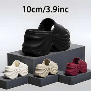 Scarpe con Plateau per Donna, Suola Spessa per Aumento di Altezza di 10cm, Leggere in EVA, Disponibili in Diversi Colori per Uso Interno/Esterno - Product Image 1