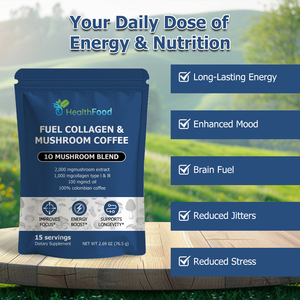 Café de Colágeno con Hongos Personalizado, Mejora la Concentración, Aumenta la Energía, Suplemento de Colágeno, Mezcla de Café en Polvo con Hongos - Product Image 5