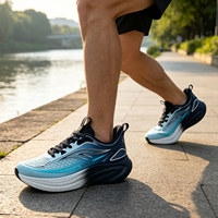 Chaussures de marche tendance pour hommes, style décontracté, respirantes, en mesh, avec impression offset, légères, en EVA