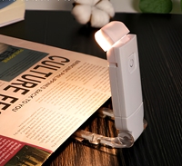 Lampe de lecture LED portable à clipser, rechargeable par USB, pour la lecture nocturne au lit, pour compagnon de lit, étudiant, voyage, Kindle, livre broché