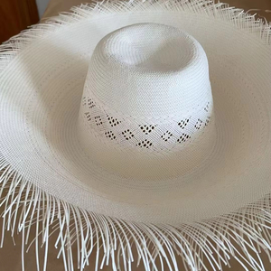 ND386 Cuerpos de sombrero de papel Toyo esmaltado japonés y Shantung 5BU, Cuerpos de sombrero Shantung encerados, Sombrero de vaquero de paja - Product Image 1